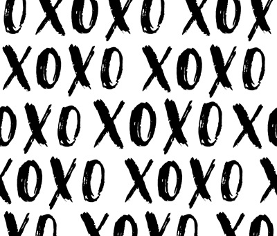 x and o prints by Melissa Van Hise